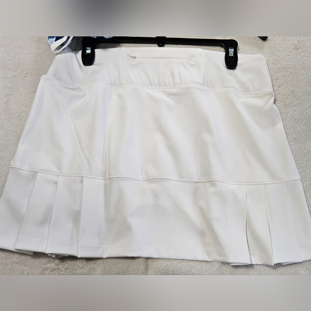 NWT Sigrid Olsen Golf & Tennis Tank & Skort Set: Blue & White: Size- Medium - Picture 6 of 10